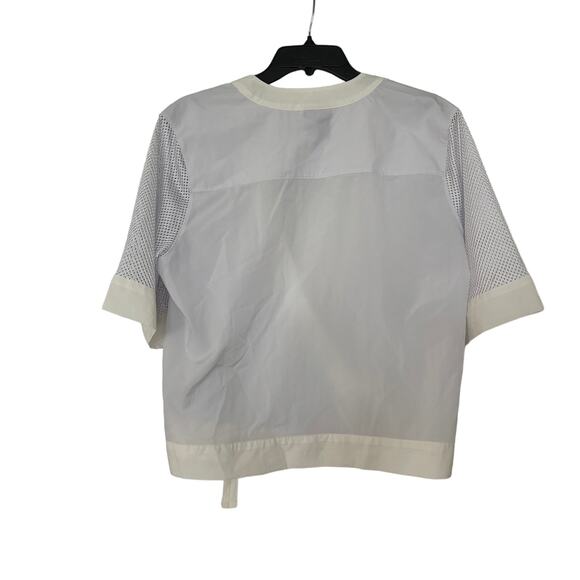 NWOT Jordan Mesh Wrap Top White Athleisure Sportswear Size M - Picture 4 of 11